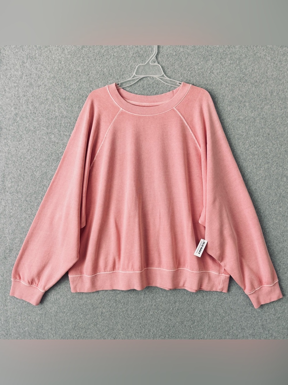 Old Navy Sweatshirt Womens 3X SoComfy Peach Pink Classic Length Casual Comfy NWT